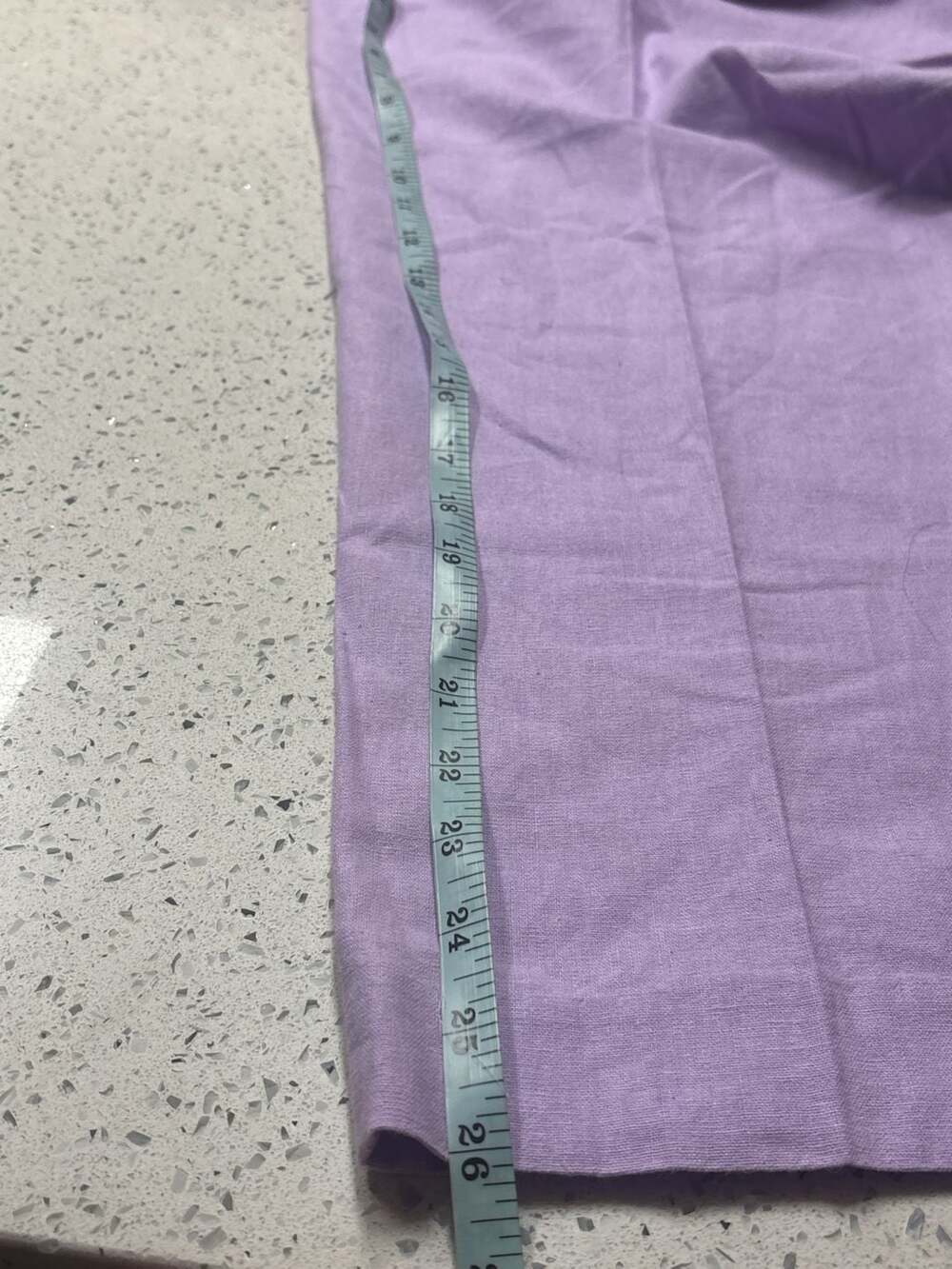 J.Crew Linen Pull-On Button Detail Pants Purple Size 10 - Picture 7 of 10